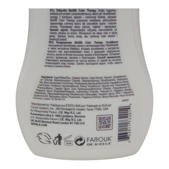 Biosilk Color Therapy Shampoo & Conditioner Set Color Treated Hair Jumbo 34oz ea - Picture 9 of 10